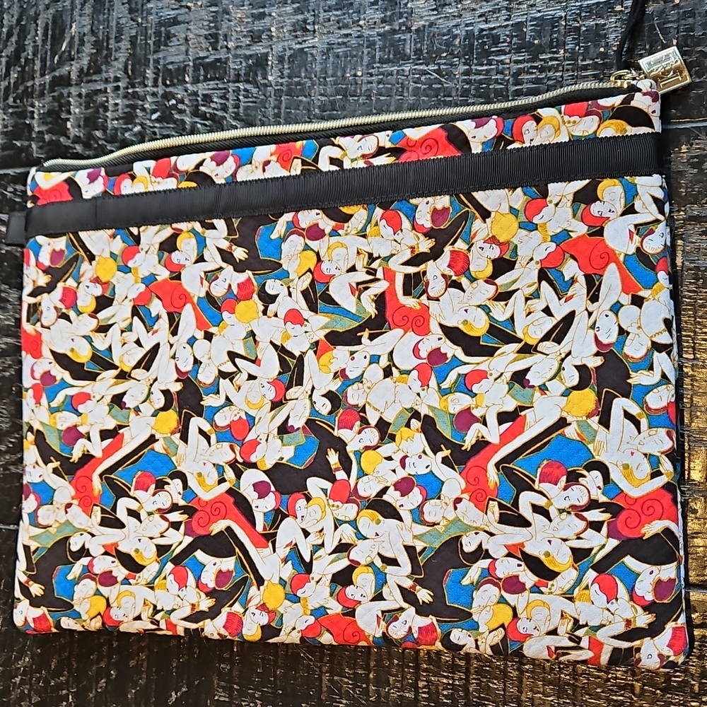 Vintage 2012 New With Tags Carolina Herrera Multicolor Pattern Laptop Travel Bag